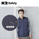 K2 작업조끼 21VE-F103 패딩조끼 추동복 겨울 등산 : 가족의안전 밀리엔