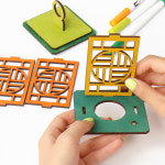 전통등 만들기 키트 명절 DIY 세트 우드 연꽃 격자 LED  등불 민속 무늬 연등 행사 재료 호롱불 청사초롱 : 마리 모아