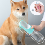 자미 2in1 대용량 접이식 원터치 애견 강아지물병 반려견 산책용 휴대용 강아지 물통 : 제이엘 에프앤씨