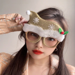 [피앤비유니티]크리스마스 눈꽃산타 모자안경 : 피앤비유니티