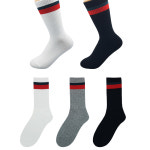 남자 여자 삼선 패션 중목 장목 조거팬츠 반바지 배드민턴 흰 긴 크루삭스 남성 여성 양말 : 선녀와 양말꾼