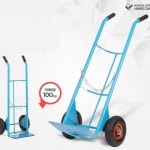 액화가스통 LPG가스 산소통 운반용 핸트카 LPG카 에어바퀴 업소용 밀차 : 더데일리샵