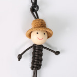 매듭 소년 가방고리 만들기 / 인형 부자재 가방 키링 장식 끈 만들기 : 펠트친구