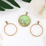 심플 원형 프레임 레진 아트 공예 재료 R247 : 오로라데코덴