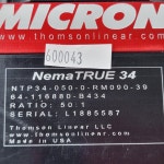 600043 / MICRON  NTP34-050-0-RM090-39  ,  50:1  /  미사용 : 준 자동화