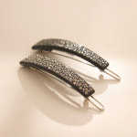 제이로렌 일자핀 큐빅 포인트 패턴 사각 헤어핀 H0736 : 제이로렌