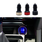 KC안전마크 자동차 볼트게이지 시거잭 2구소켓 충전기 메타 오토바이 체크 / 블랙 : 카포카