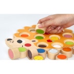 아기 감각발달 원목 끼우기 두뇌발달 손운동 고슴도치 촉감놀이 장난감도형 맞추기 : 올투비몰