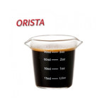 오리스타 스마트 유리샷잔 에스프레소 샷글라스 시럽 커피 눈금 벨크리머 3oz 90ml : 주방의유희