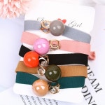 버블 리본 머리 끈 헤어밴드 고무줄 예쁜 여자 귀여운 컬러 튼튼한 : 잇으다