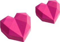 왕보석 컷팅 하트 6구 실리콘 몰드 비누만들기 : 비누야놀자