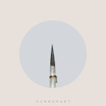 포슬린 환필붓 G-1301 0호 : 한나아트