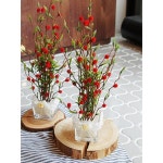 테이블 데코 겨울 장식 레드 폼폼 화분 홈카페 조화 : 에밀리스토리