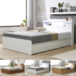 슈퍼싱글 침대프레임 큰서랍 수납 LED 원룸 기숙사 자취생 GD3041 : 단골엔샵