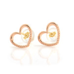 14k 데일리 침귀걸이 로즈골드 E-2954 한쌍+뒷장식 : NR주얼리