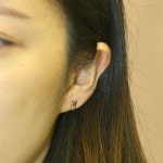 14k 미니 침귀걸이 로즈골드 E-2144 한쌍+뒷장식포함 : NR주얼리