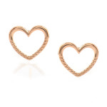 14k 데일리 침귀걸이 로즈골드 E-2954 한쌍+뒷장식 : NR주얼리