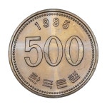 한국은행 현행동전 500원 1995년 미사용 B급 : 수집에비뉴