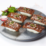 프리미엄 스시 간편 초밥 재료 초새우 연어 계란 새우 유부초밥 등 : 새우몰