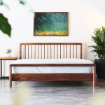 최상급 북미산 월넛 원목 침대 와플-09 SS : 우목수 공방