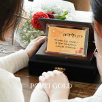 [뽀르띠] 순금 1g 카네이션 골드바 상패 어버이날 부모님 선물 감사패 1번 GTX007 : 뽀르띠
