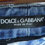 D&G(돌체&가바나) G8569 은장 로고 장식 부츠컷 여성용 청바지 : 스미스마켓