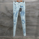 D&G(돌체&가바나) G8571 은장 로고 장식 연청 여성용 데님 팬츠 : 스미스마켓