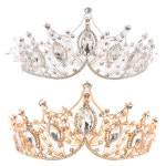 럭셔리 크라운 왕관 실버 골드 생일 웨딩 축하 이벤트 행사 파티 결혼 드레스 공주 왕자 큐빅 티아라 소품 : 파티공구
