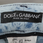 D&G(돌체&가바나) G8571 은장 로고 장식 연청 여성용 데님 팬츠 : 스미스마켓