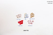 스와로브스키 2808 하트 3mm 크리스탈 젤 셀프 네일 아트 스톤 파츠 재료 : 네일내일