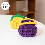 [DIY패키지] 비비드 와플 파우치 /사랑애 / 올리오 : 야나 yarn-a