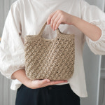 [뜨개도안] 슬로우모먼츠 메이플 미니가방 - 코바늘 가방뜨기 서술형+기호도안+동영상강의 : 슬로우모먼츠