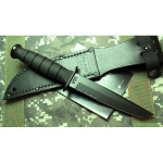 [케이바] Short Black Tanto, Serrated (1255) : 캠핑파파
