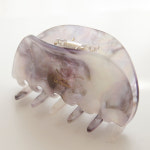 제이로렌 셀룰로오스 반달 반머리 반묶음 헤어 올림머리 집게핀 : 제이로렌