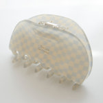 제이로렌 셀룰로오스 반달 반머리 반묶음 헤어 올림머리 집게핀 : 제이로렌