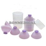 한솔 실리콘부항기 꼭지형 원터치방식 PVC통형 10개1팩 : 만물다파라