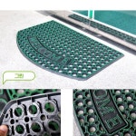 출입구 신발 흙털이 welcome 그린 현관매트 매장입구 빌딩 학교 건물 먼지털이 : 우리들셀러포유