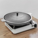 삼겹살 가마솥 솥뚜껑 고기불판 구이팬 식당 업소 캠핑장 펜션 고기굽는 무쇠 구이판 불판 : 쇼핑퀸Q