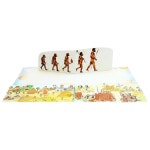 생각날기 세계사 북아트 인류의 진화 도구의 발달 책 만들기 선사 시대 역사 과학 체험 교구 : 생각날기