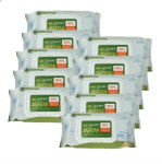 [균이제로] 손소독 살균 물티슈 캡형 75매X12팩 에탄올 고함량 의약외품 : 매미스토어