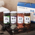 해강물산 진도 어촌향기 선물세트1호(홍합/멸치/새우/조각다시마) : 피쉬세일