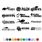 스쿠바스티커 스쿠버다이빙로고 자동차데칼스티커 스킨스쿠바 스노클링 시트컷팅 : 캠프싸인