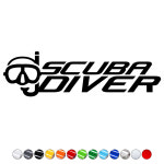 스쿠바스티커 SCB007 SCUBA DIVER 스쿠버다이빙로고 데칼스티커 스킨스쿠버 스노클 : 캠프싸인