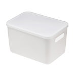 굿픽스 팬트리 수납정리함 리빙박스 손잡이형L  화이트 : 굿픽스