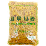 고무나라 동양고무 1KG 노란 고무줄 대용량 두꺼운 넓은 노랑 고무밴드 70x1.3 : 고무나라