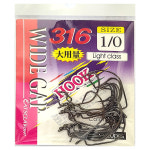 캣츠크로우 316 와이드갭 대용량 블랙 루어바늘 배스 1/0 : 다솔낚시분당