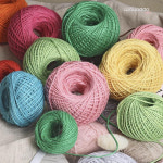 와요또 2mm 컬러 마끈 50m 노끈 포장끈 16컬러 : 와요또