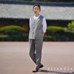 [3065] (여) 다솔 20수 조끼 바지 한벌 생활한복 / 2피스 봄가을 여자... 감성한복 사찰복 수련복 법복 절복 승복 템플스테이 지장사 : 지장사