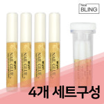 [국내생산] 골드글루 2g 수제팁 엔리안 네일글루 실크 연장 4개입 : 네일블링