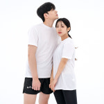 흰색 쿨링 무지 반팔티 - 군인 로카티 헬스 운동 반팔 : 군화와고무신